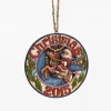 Resin^Enesco Santa Reindeer Ornament, Dated 2015