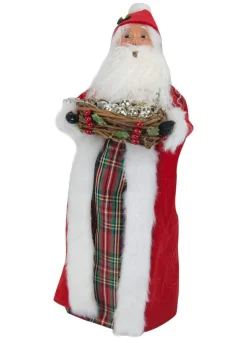 Byers Choice Carolers^Byers Choice Santa With Silver Balls, , Zms280
