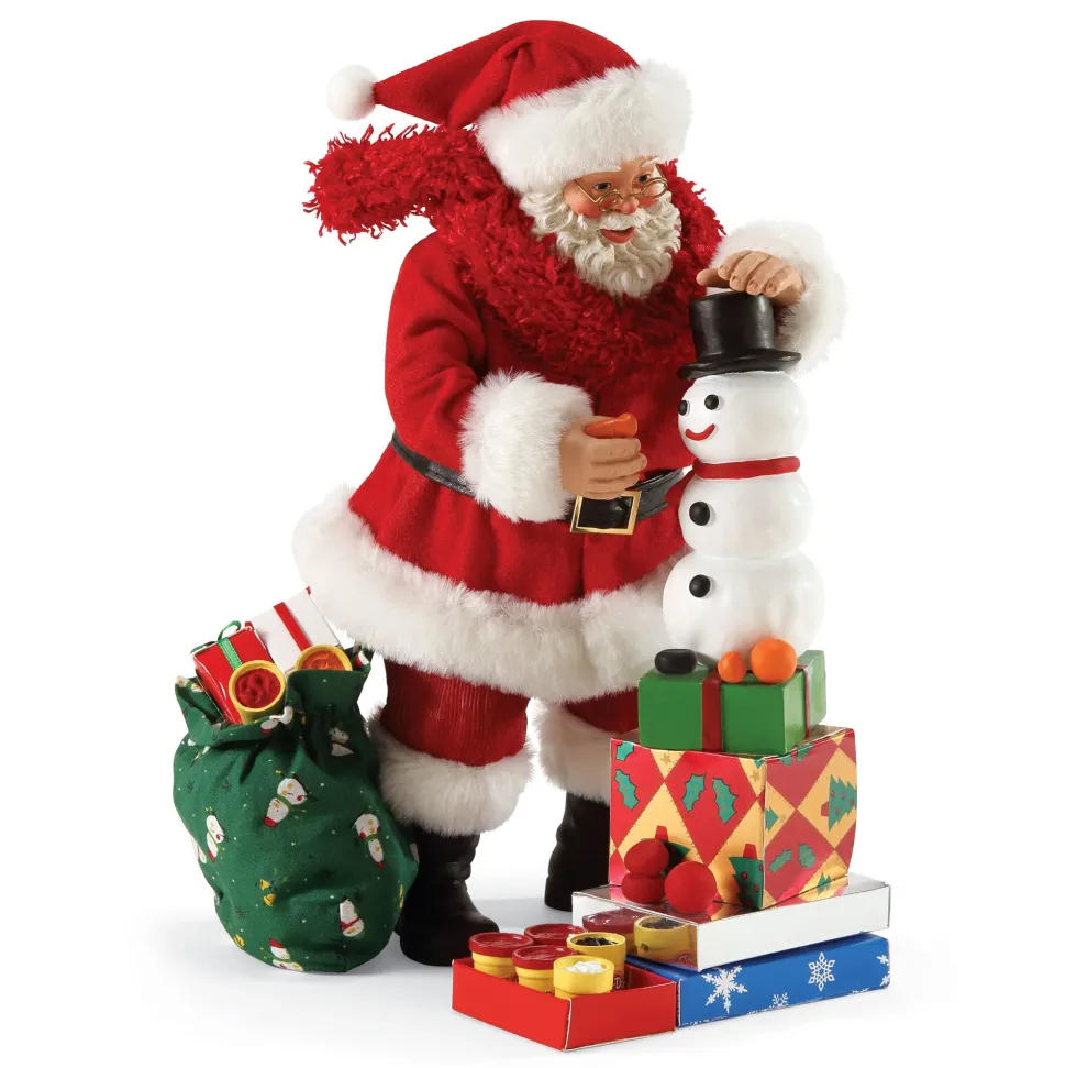 Clothtique/Fabriche Santas^Department 56 Santa's Fun Factory