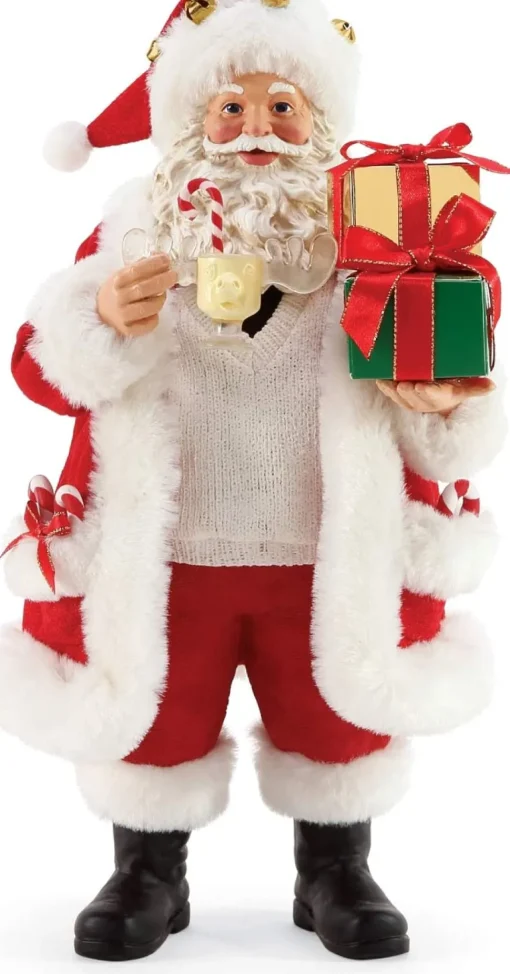 Clothtique/Fabriche Santas^Department 56 Santa's Moose Mug, 6005266, Possible Dreams