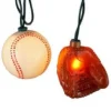 Kurt S Adler Sports Lights Baseball 10 Light Set, Ul1856 Flash Sale