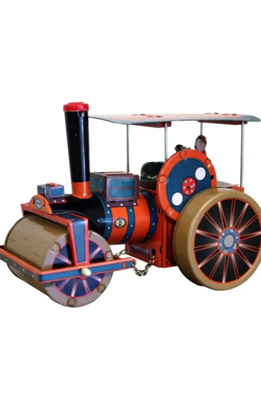 Clothtique/Fabriche Santas^Alexander Taron Steam Roller, Collectible Tin Toy, Ms499