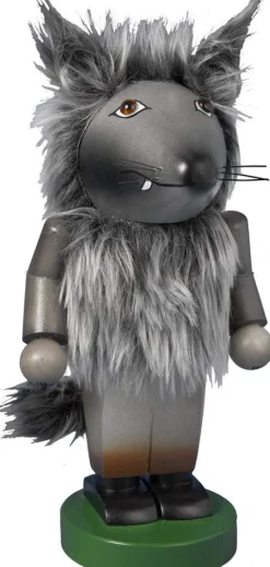 Nutcrackers/Smokers^Kurt S Adler Steinbach Chubby Wolf Nutcracker, Es1396