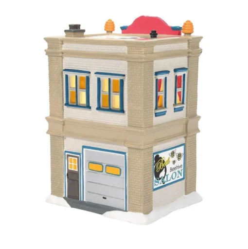 Department 56 Sv, Bea's Beehive Salon, 6009714, Snow Village Best Sale