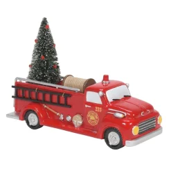 Department 56 Sv, Engine 223 Pump Truck, 6011432, Snow Village Store