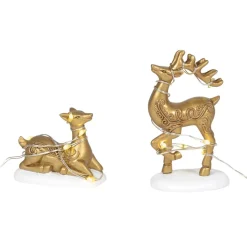 Department 56 Va, Lit Deer Yard Decor, 6005501, Clearance