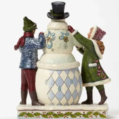Enesco Victorian Children Building Snowman Flash Sale