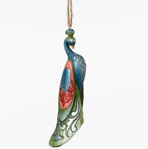 Resin^Enesco Wonderland Peacock Ornament
